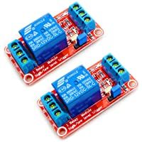Los mejores  - HiLetgo 2pcs 12V 1 Channel Relay Module Relay Switch With Optocoupler Isolation Support High or Low Level Trigger